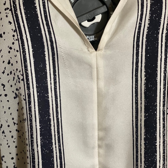 Vince Silk Popover Tunic Blouse Top Cover-up Resort Generous Oversized Plus XL - Picture 7 of 10